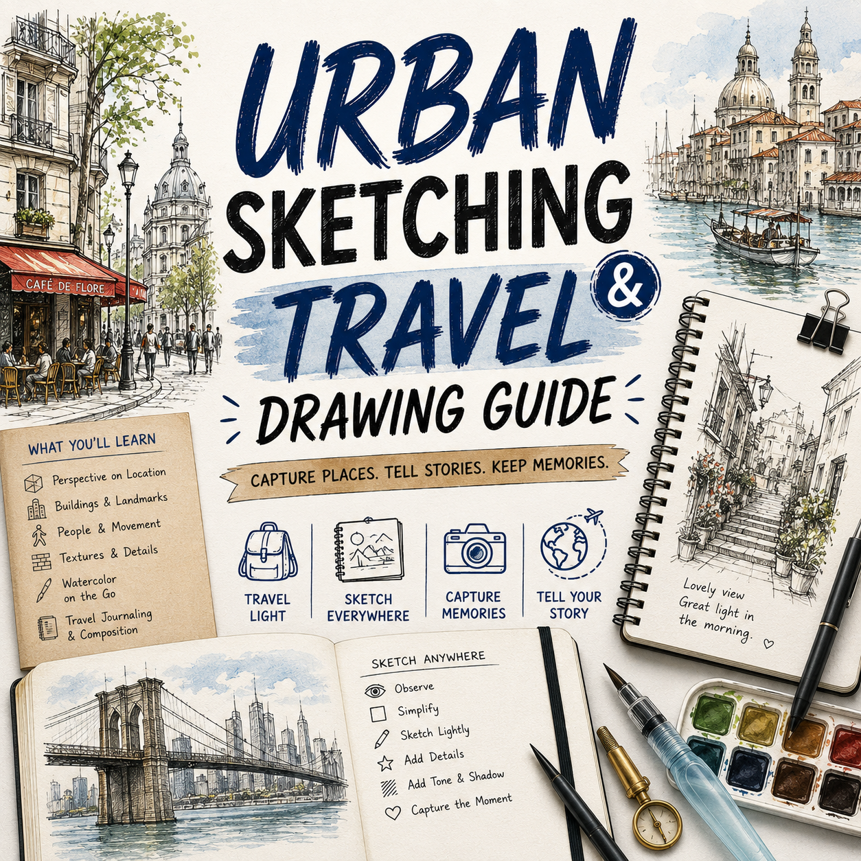 Urban Sketching & Travel Drawing Guide
