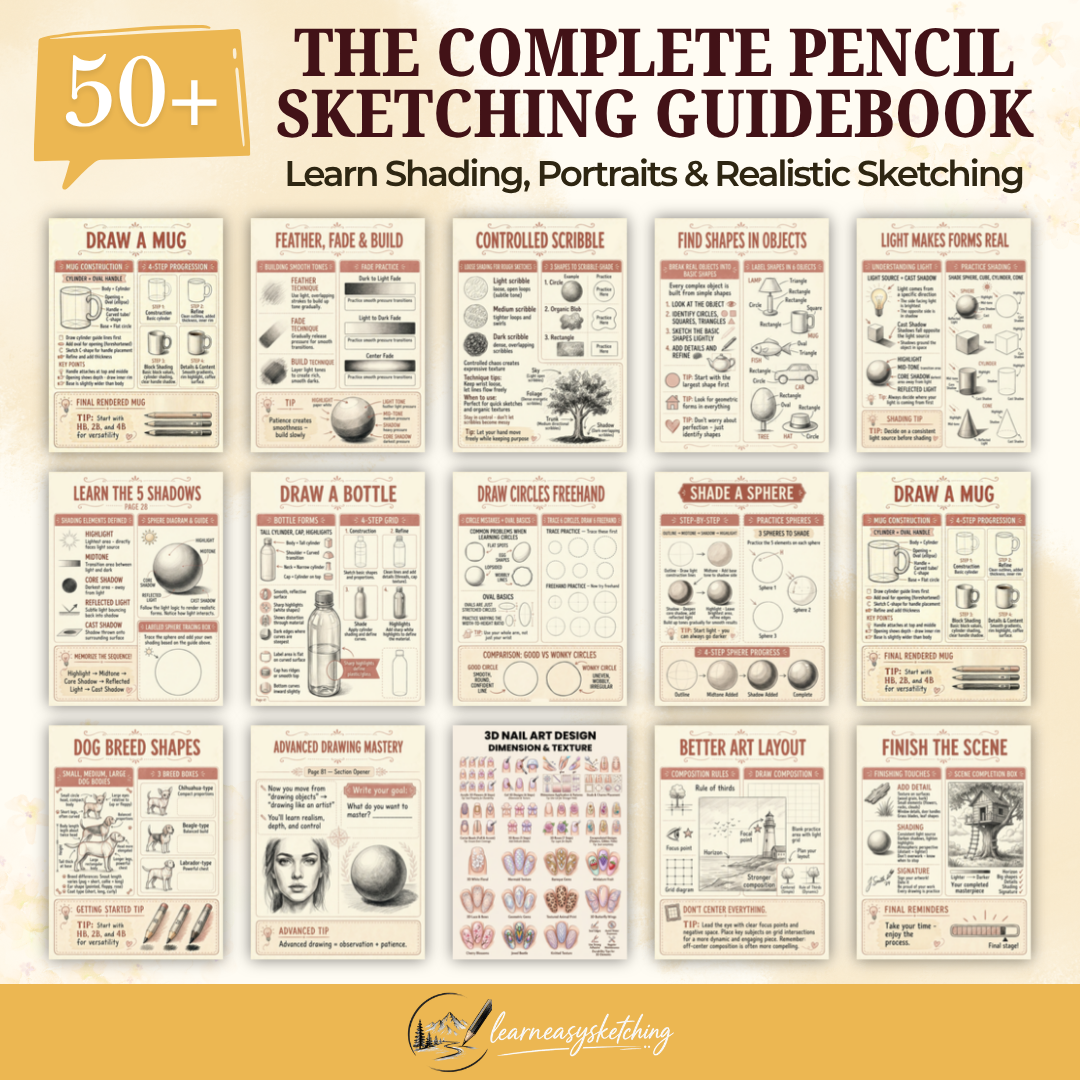 The Complete Pencil Sketching Guidebook