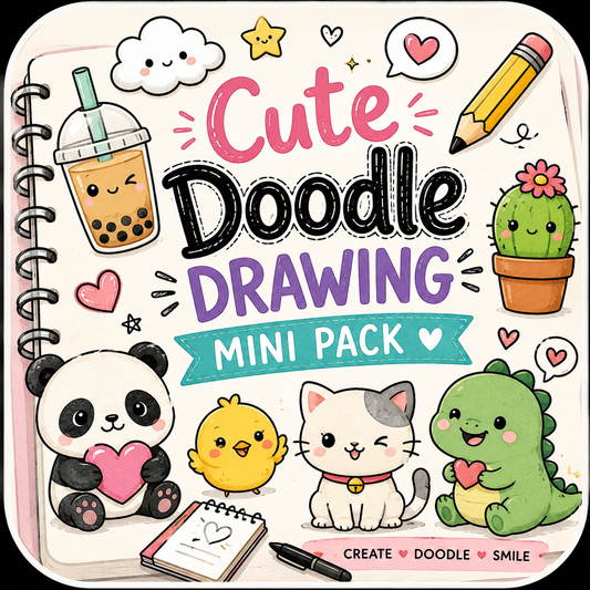 Cute Doodle Drawing Mini Pack