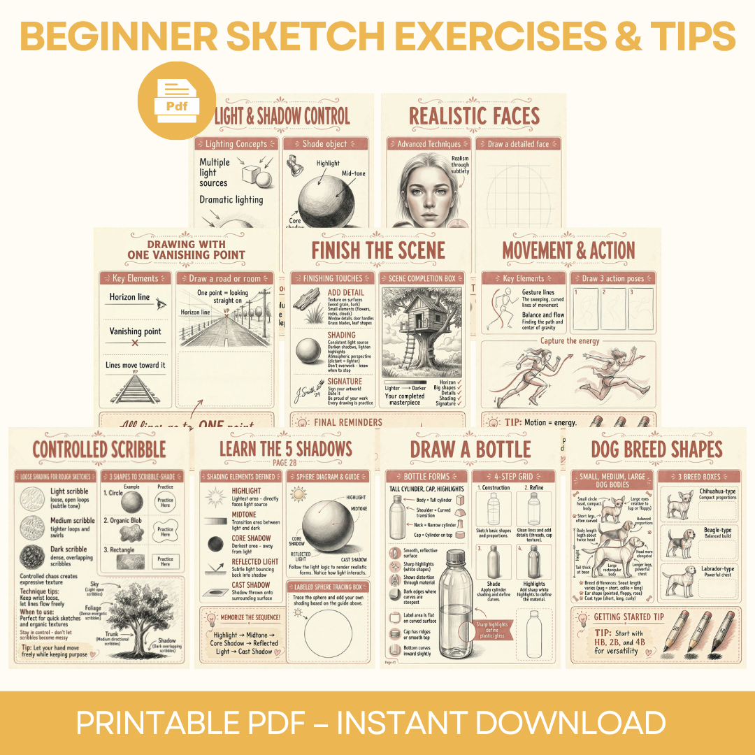 The Complete Pencil Sketching Guidebook