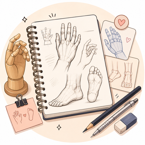 Hand & Feet Drawing Notes