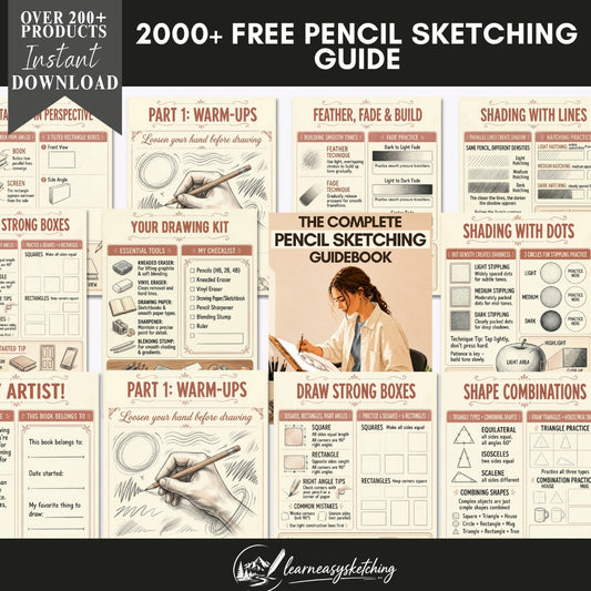 2000+ Free Pencil Sketching Guide